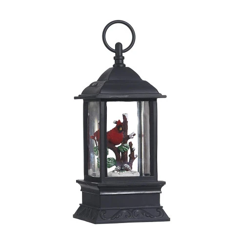 9.5" Lighted Water Lantern With Male Cardinal In A Snowy Tree Christmas Decoration - 34133992 3 9.5" Lighted Water Lantern With Male Cardinal In A Snowy Tree Christmas Decoration - 34133992