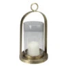 8.5” Antique-Styled Golden Weathered Christmas Pillar Candle Lantern -Ornaments Store raz 3856688 1 36241.1588397201