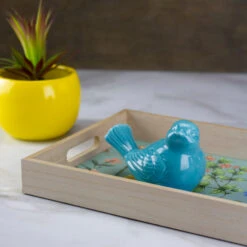 5.5" Pastel Blue Tabletop Bird Figurine -Ornaments Store raz 3916072 blue 5 09920.1588399985