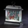 8.5" LED Swirl Deer In The Woods Screen Glitter Dome Lantern B/O -Ornaments Store rinc20132264 27796.1588400764