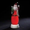 13” LED Lighted Pearl Swirl Santa Claus With Christmas Tree - Battery Operated -Ornaments Store rinc20132443 54648.1588403051