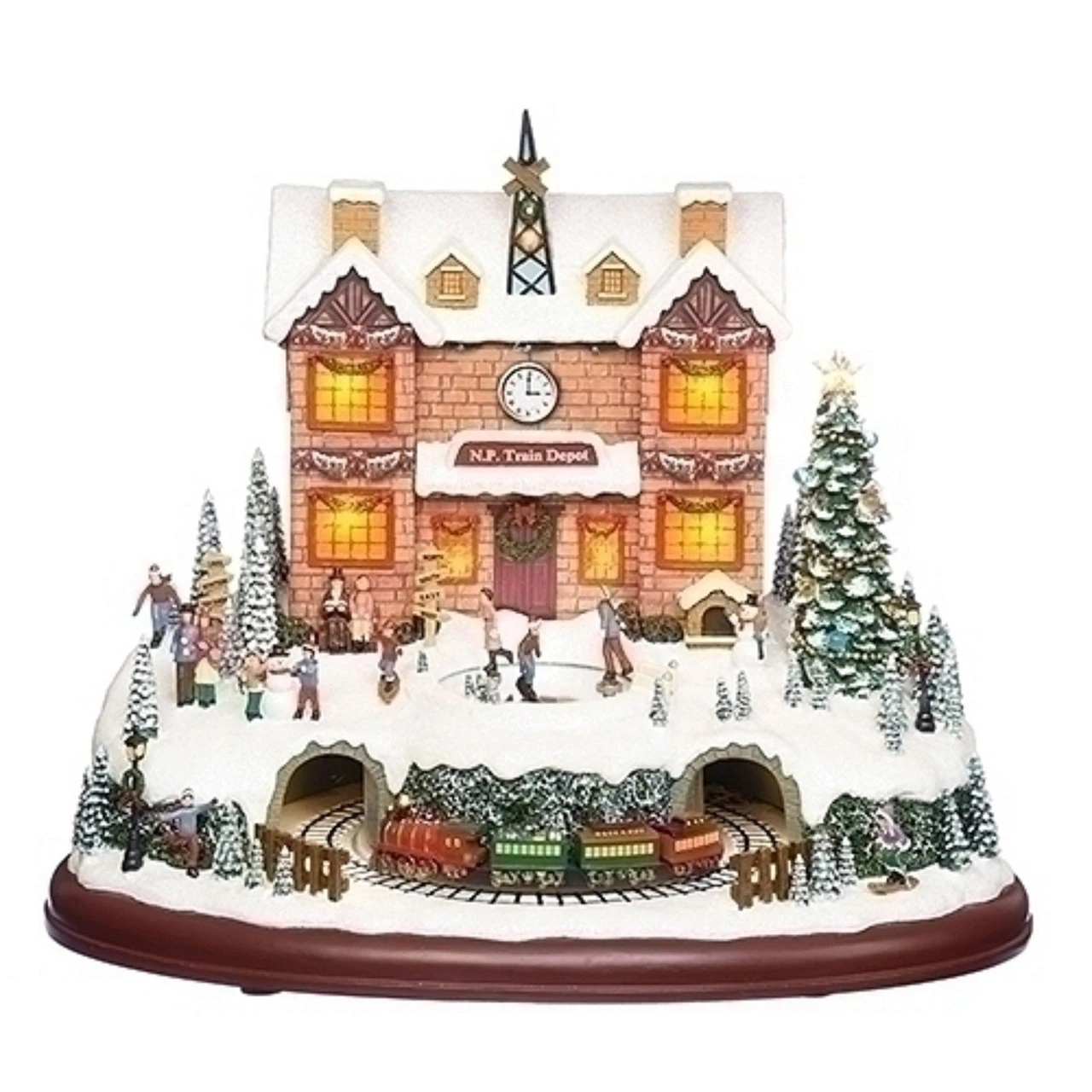 11.5” Musical LED North Pole Train Station 3 11.5” Musical LED North Pole Train Station