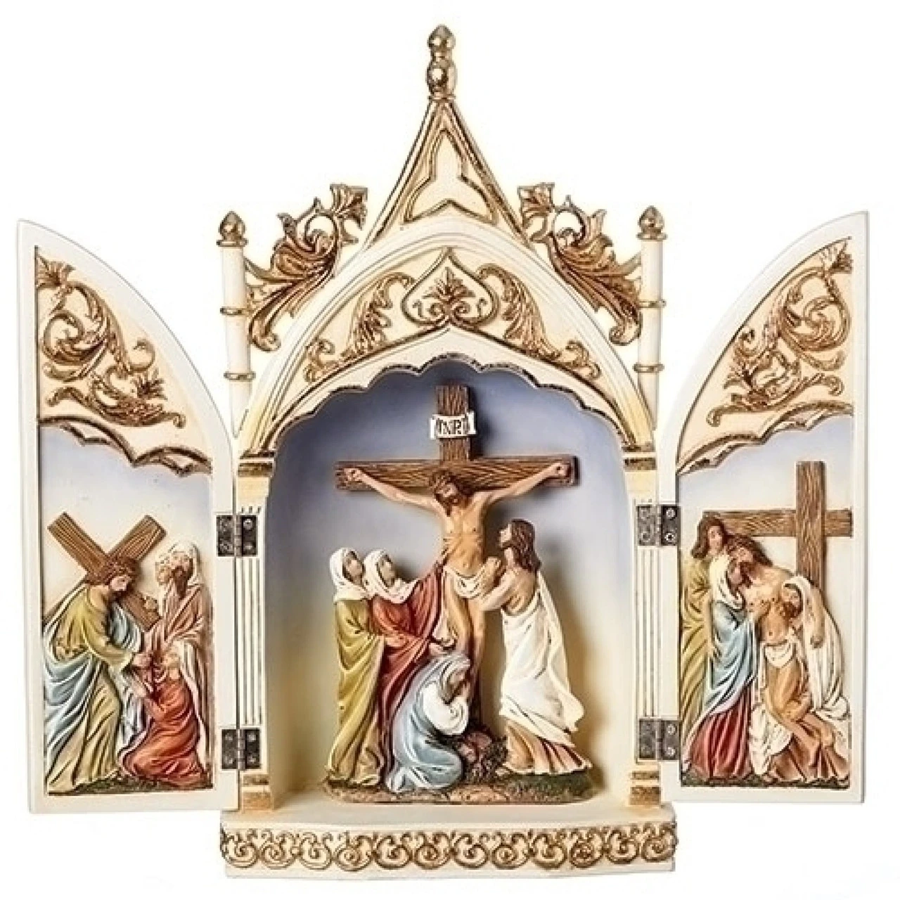 Crucifix Triptych Scene 14” 3 Crucifix Triptych Scene 14”