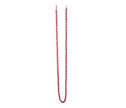 6' X 0.5" Red Solid Beaded Christmas Garland - Unlit - 31811482