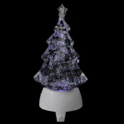 Roman 9.5" Clear LED Glitter Swirl Christmas Tree Stocking Holder 8 Roman 9.5" Clear LED Glitter Swirl Christmas Tree Stocking Holder -Ornaments Store roman20131396 3 98593.1587644281