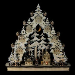 Roman 18.75” LED Cut Woodland Town In A Tree Christmas Tabletop Decor 7 Roman 18.75” LED Cut Woodland Town In A Tree Christmas Tabletop Decor -Ornaments Store roman20131465 3 88653.1587644956