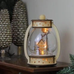 Roman 9.75" Clear And Beige LED Woodland Christmas Dome Lantern Tabletop Decoration -Ornaments Store roman20131976 4 27147.1587644957