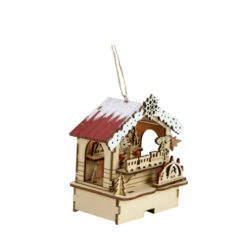 Roman 4.25" Pre-Lit White And Brown Toy Shop Christmas Ornament -Ornaments Store roman 131985 3 27123.1665260243
