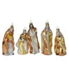 Roman Set Of 5 Gold Religious Nativity Glass Christmas Ornaments 5" -Ornaments Store roman 132224 1 15103.1588396789