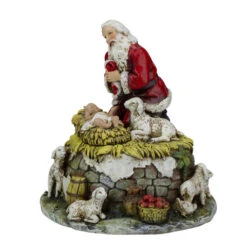 Roman 6" Joseph's Studio Kneeling Santa With Jesus Musical Christmas Figure -Ornaments Store roman 26783 2 44035.1588868305
