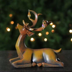 Roman 7.5" Brown Laying Deer Christmas Table Top Decoration -Ornaments Store roman 31287 b 3 52409.1588411275