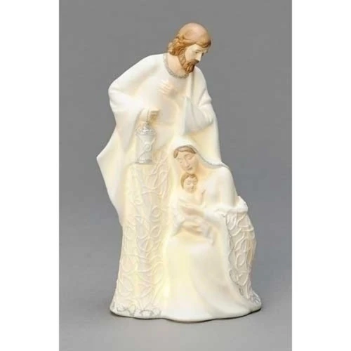 Roman 8.75" Pre-Lit White LED Holy Family Christmas Nativity Figurine 4 Roman 8.75" Pre-Lit White LED Holy Family Christmas Nativity Figurine - Image 2