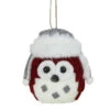 Roman 5.25" Red And White Owl Christmas Hanging Ornament -Ornaments Store roman 32595b 22873.1588369457