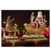 Roman Set Of 2 Brown And Red Santa Claus With Reindeer Christmas Stocking Holders 9.5" -Ornaments Store roman 37011 14332.1588359246