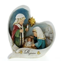 Roman 5.5" White And Blue Nativity Scene Angel Wings Christmas Tabletop Decor -Ornaments Store roman 66039 1201 34989.1663689461