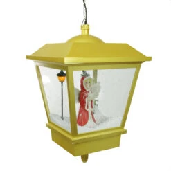 Northlight 17.75" Lighted Musical Snowing Angel Hanging Christmas Street Lamp