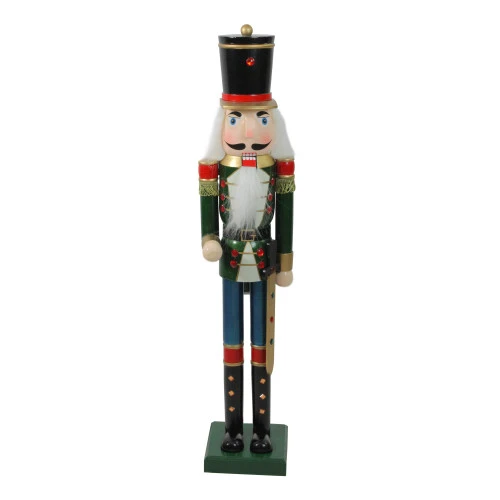 Northlight 36.75" Green And Black Christmas Nutcracker Soldier With Sword 3 Northlight 36.75" Green And Black Christmas Nutcracker Soldier With Sword