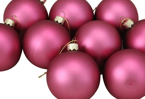 Club Pack Of 36 Matte Pink Lolipop Glass Ball Christmas Ornaments 2.75 (67mm) 4 Club Pack Of 36 Matte Pink Lolipop Glass Ball Christmas Ornaments 2.75 (67mm) - Image 2