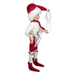 13" Red And Cream Whimsical Dusty Elf With Holly Berries -Ornaments Store select xn446 13 rc 3 31976.1665610437