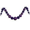 14' Purple Commercial Size Shatterproof Christmas Ball Ornament Garland - Unlit