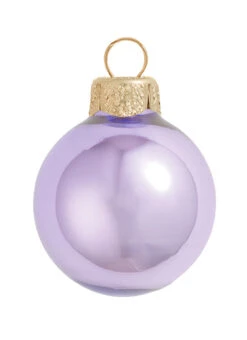 4ct Shiny Purple Glass Christmas Ball Ornaments 4.75" (120mm)