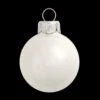 12ct White Shiny Glass Christmas Ball Ornaments 2.75" (70mm)