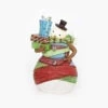Roman 7" Vibrantly Colored Striped And Yarn Wrapped Snowman With Gifts Christmas Figure
