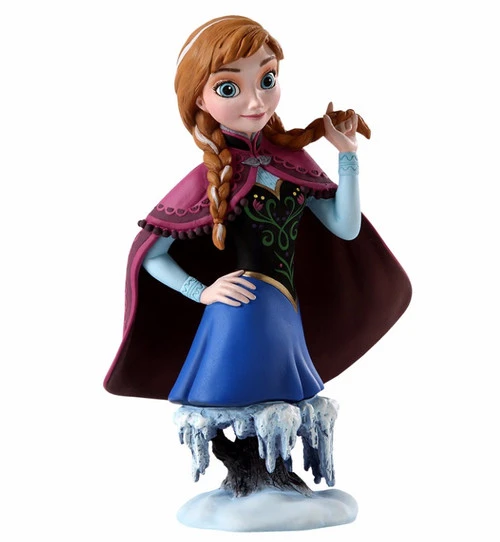 Enesco 7" Blue And Burgundy Red Frozen Anna Christmas Tabletop Figurine 3 Enesco 7" Blue And Burgundy Red Frozen Anna Christmas Tabletop Figurine