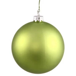 Matte Green Commercial Shatterproof Christmas Ball Ornament 8" (200mm)