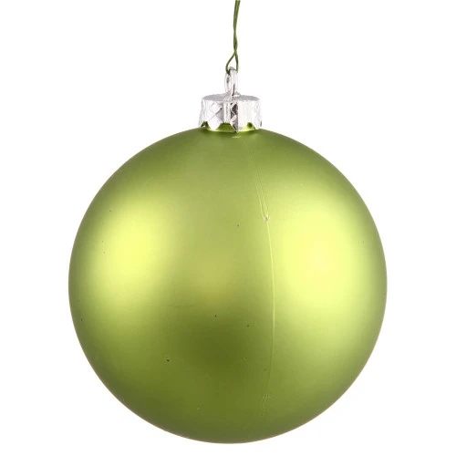 Matte Green Commercial Shatterproof Christmas Ball Ornament 8" (200mm) 3 Matte Green Commercial Shatterproof Christmas Ball Ornament 8" (200mm)