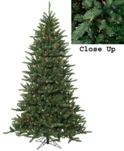 4.5' Pre-Lit Medium Natural Frasier Fir Artificial Christmas Tree - Multicolor Lights