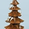 Roman 11" Brown And Clear Tabletop Christmas Tree With Star And Jewels