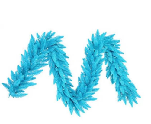 9' X 14" Pre-Lit Ashley Spruce Artificial Christmas Garland - Clear And Blue Lights 4 9' X 14" Pre-Lit Ashley Spruce Artificial Christmas Garland - Clear And Blue Lights - Image 2