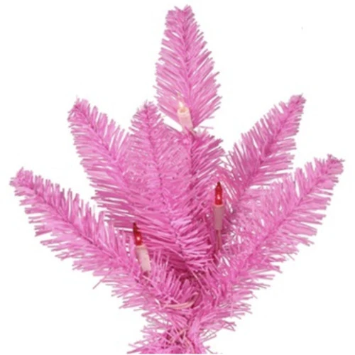 7.5' Pre-Lit Medium Ashley Spruce Artificial Christmas Tree - Pink And Clear Lights 4 7.5' Pre-Lit Medium Ashley Spruce Artificial Christmas Tree - Pink And Clear Lights - Image 2