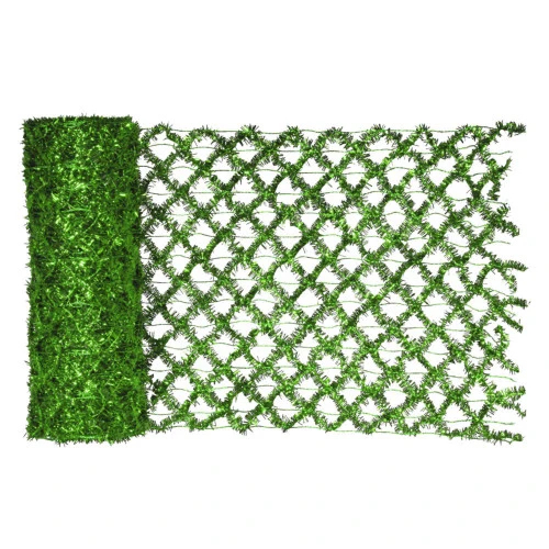 Green Commercial Wired Mesh Garland Ribbon 12" X 10 Yards 4 Green Commercial Wired Mesh Garland Ribbon 12" X 10 Yards - Image 2