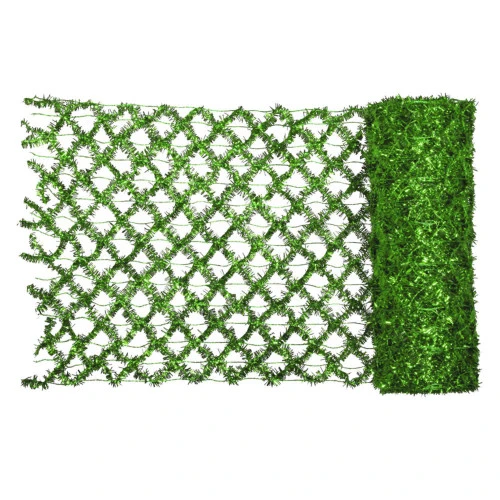 Green Commercial Wired Mesh Garland Ribbon 12" X 10 Yards 5 Green Commercial Wired Mesh Garland Ribbon 12" X 10 Yards - Image 3