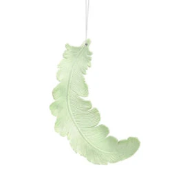 Vickerman 6ct Matte Celadon Green Feather Shatterproof Christmas Ornaments 6" 7 Vickerman 6ct Matte Celadon Green Feather Shatterproof Christmas Ornaments 6" -Ornaments Store vickerman m112554 03 61534.1599354338