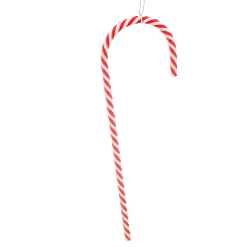 Set Of 2 Red And White Striped Candy Cane Hanging Christmas Ornaments 18" 4 Set Of 2 Red And White Striped Candy Cane Hanging Christmas Ornaments 18" - Image 2
