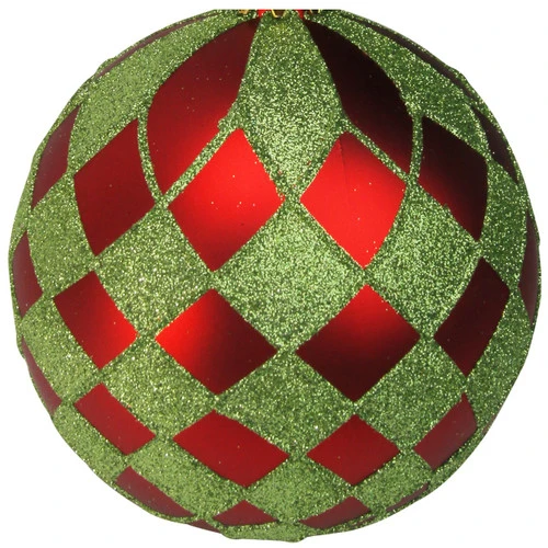 4ct Red And Lime Green Shatterproof 2-Finish Christmas Ball Ornaments 4.75" (120mm) 5 4ct Red And Lime Green Shatterproof 2-Finish Christmas Ball Ornaments 4.75" (120mm) - Image 3