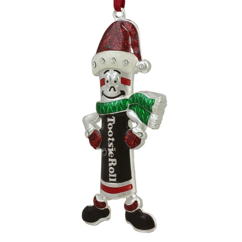 Northlight 4.25" Silver Plated Holiday Tootsie Roll Man Candy Logo Christmas Ornament With European Crystals - 31740009 3 Northlight 4.25" Silver Plated Holiday Tootsie Roll Man Candy Logo Christmas Ornament With European Crystals - 31740009