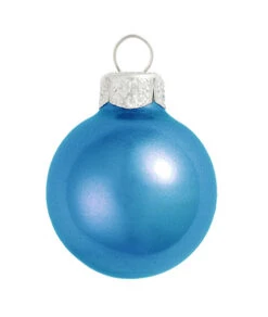 28ct Cobalt Blue Glass Metallic Christmas Ball Ornaments 2" (50mm)