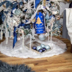 Northlight 52" White And Silver Glittered Weeping Christmas Pine Spray -Ornaments Store winter20blues 620cropped 59885.1671008227