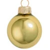 Sun Yellow Shiny Glass Ball Christmas Ornament 7" (180mm)