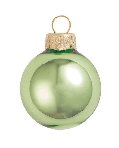 40ct Lime Green Shiny Glass Finish Christmas Ball Ornaments 1.25" (30mm) 3 40ct Lime Green Shiny Glass Finish Christmas Ball Ornaments 1.25" (30mm)