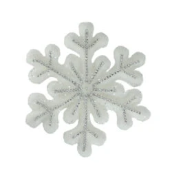 Northlight 10.5" White And Silver Glitter Snowflake Hanging Christmas Ornament - 32636858 -Ornaments Store xqwtki7av7ts4deag21v8yco54xicved 80210.1588350469