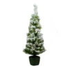 Northlight 3.5' Pre-Lit Potted Flocked Green Tinsel Artificial Christmas Tree - Clear Lights -Ornaments Store yl1tg4zzxrwgba7fejjuvi6kfof6vgrc 22433.1588411291