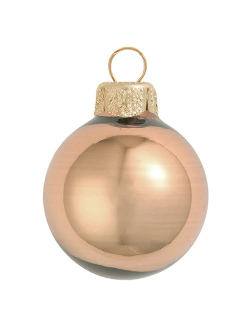 2ct Light Brown Glass Shiny Finish Christmas Ball Ornaments 6" (150mm) 3 2ct Light Brown Glass Shiny Finish Christmas Ball Ornaments 6" (150mm)