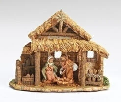Roman 6.25" Fontanini Silent Night Musical Holy Family Christmas Nativity Scene